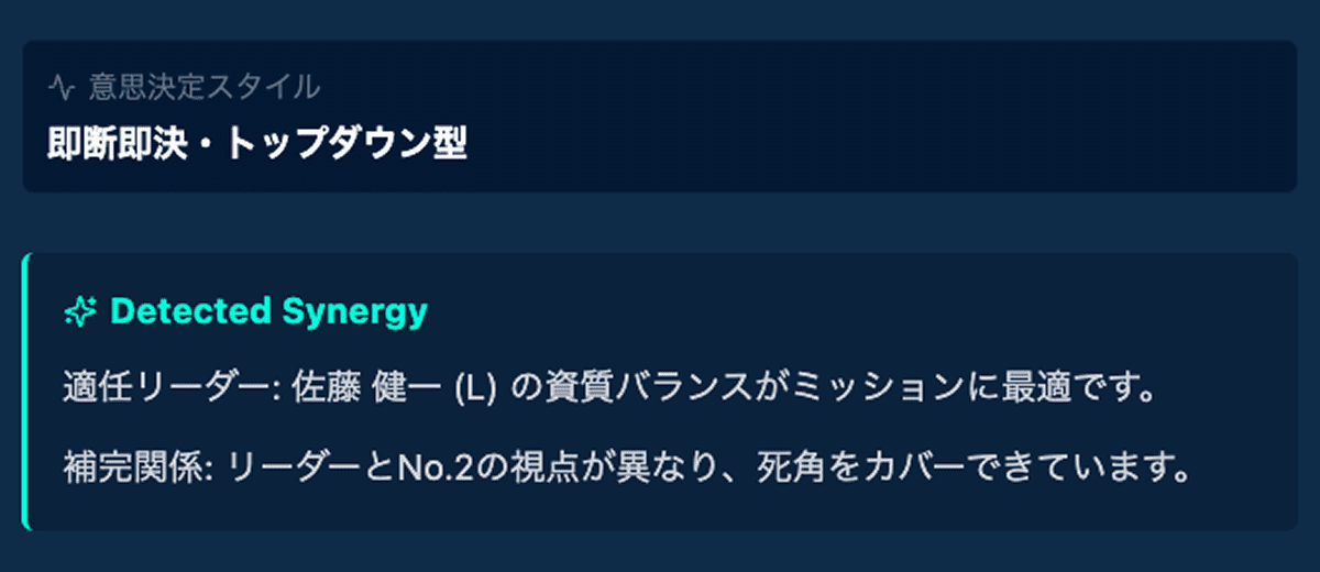 意思決定スタイル判定